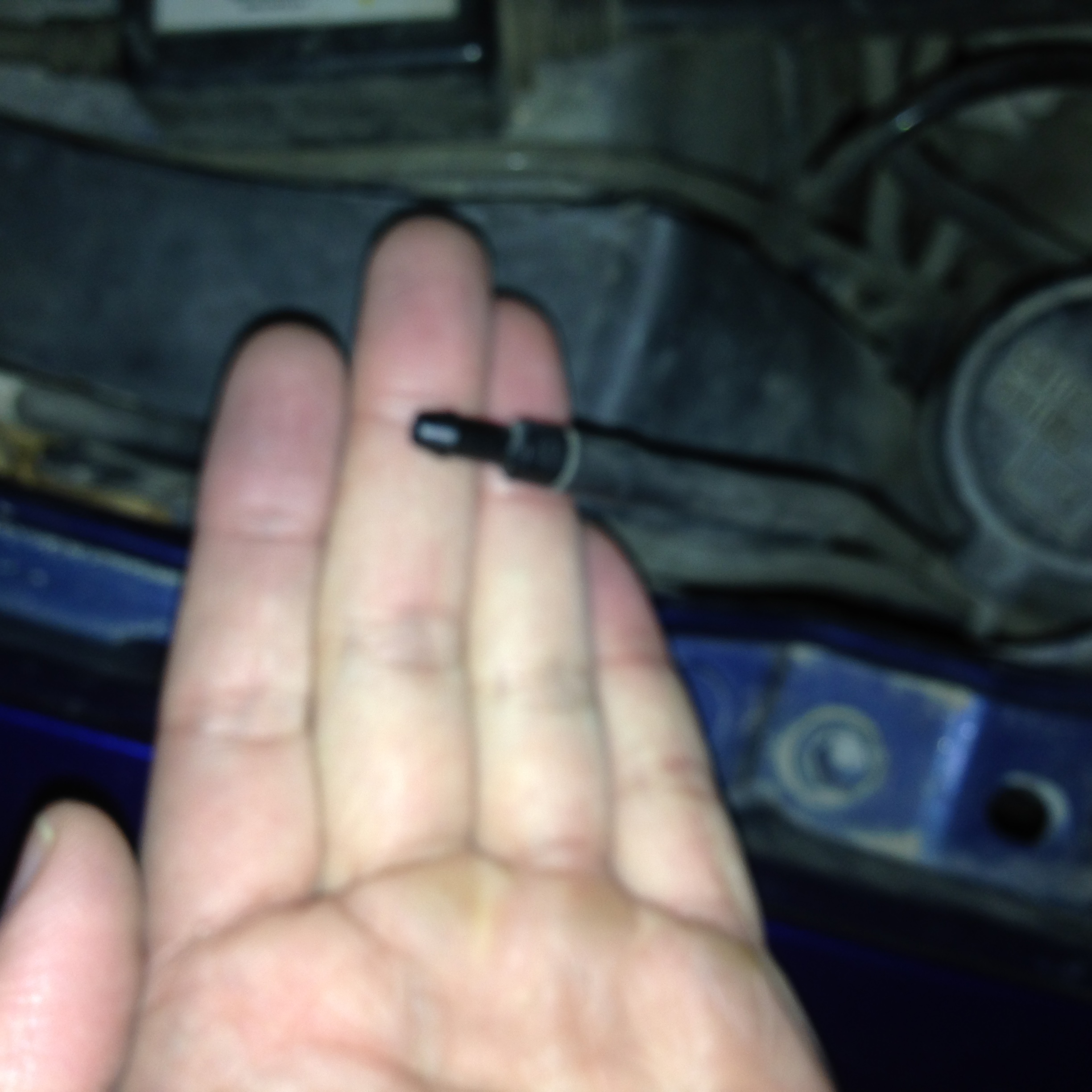 Изваденото мъркуче от помпата.